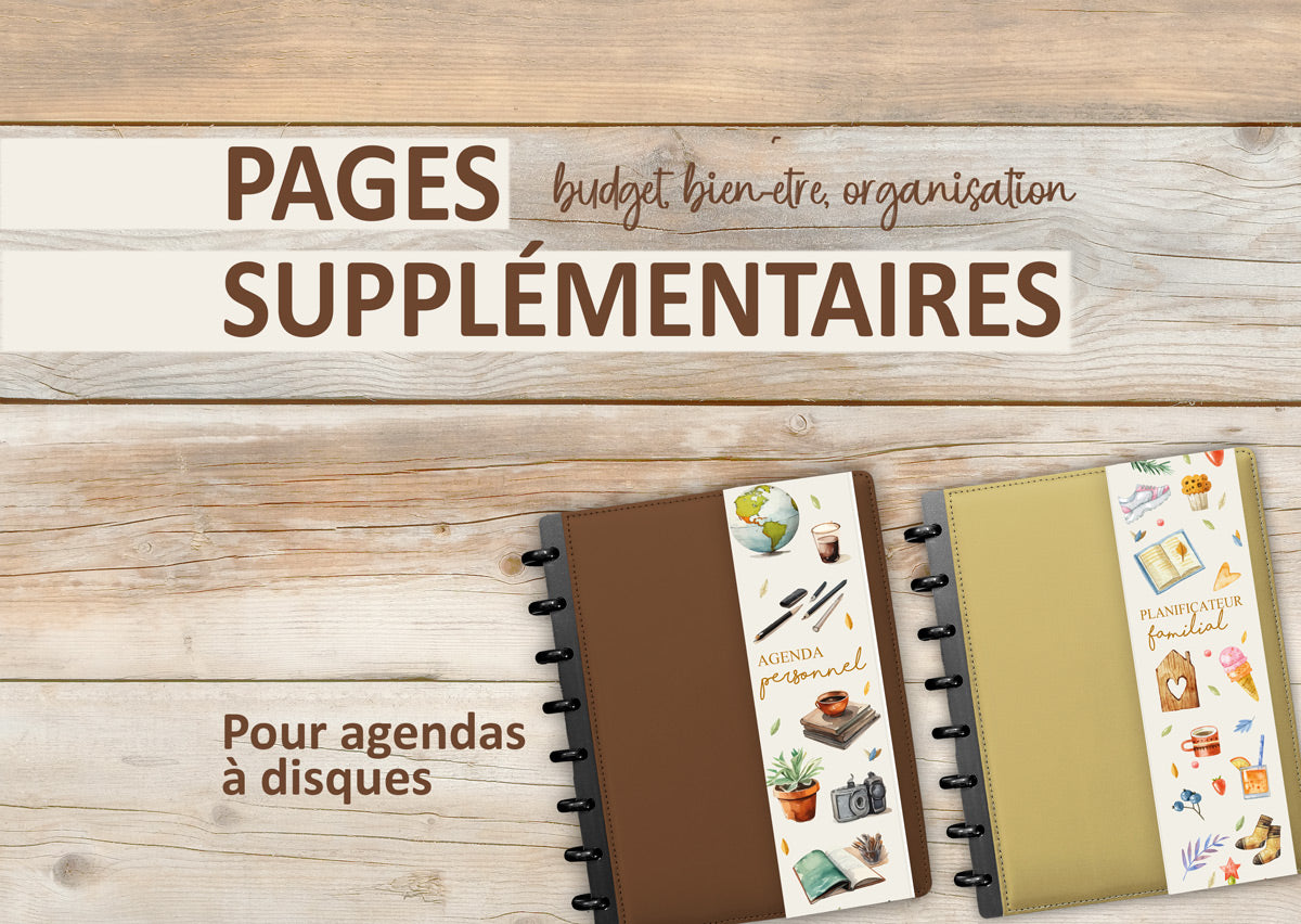 Agenda - Pages supplémentaires